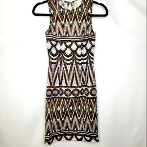 Pattern Fitted Dress